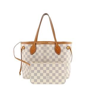 Louis Vuitton Neverfull Damier Azur White Tote Bag
